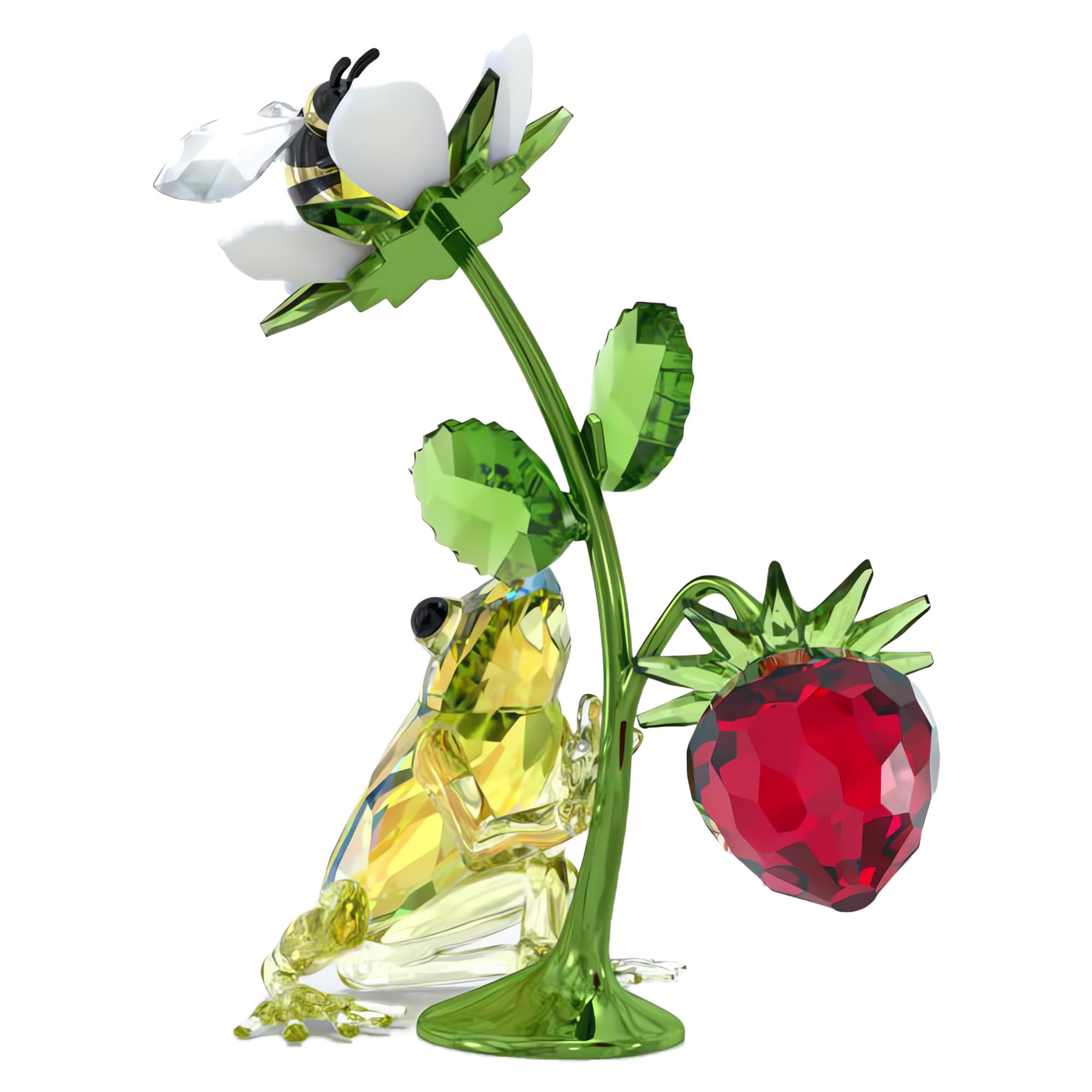 Swarovski Idyllia Frog, Bee and Strawberry Figurine
